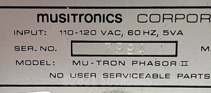 Musitronics Mu-Tron Phasor II