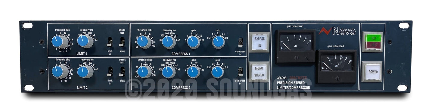 Neve 33609/J Discrete (J/D) Stereo Limiter/Compressor