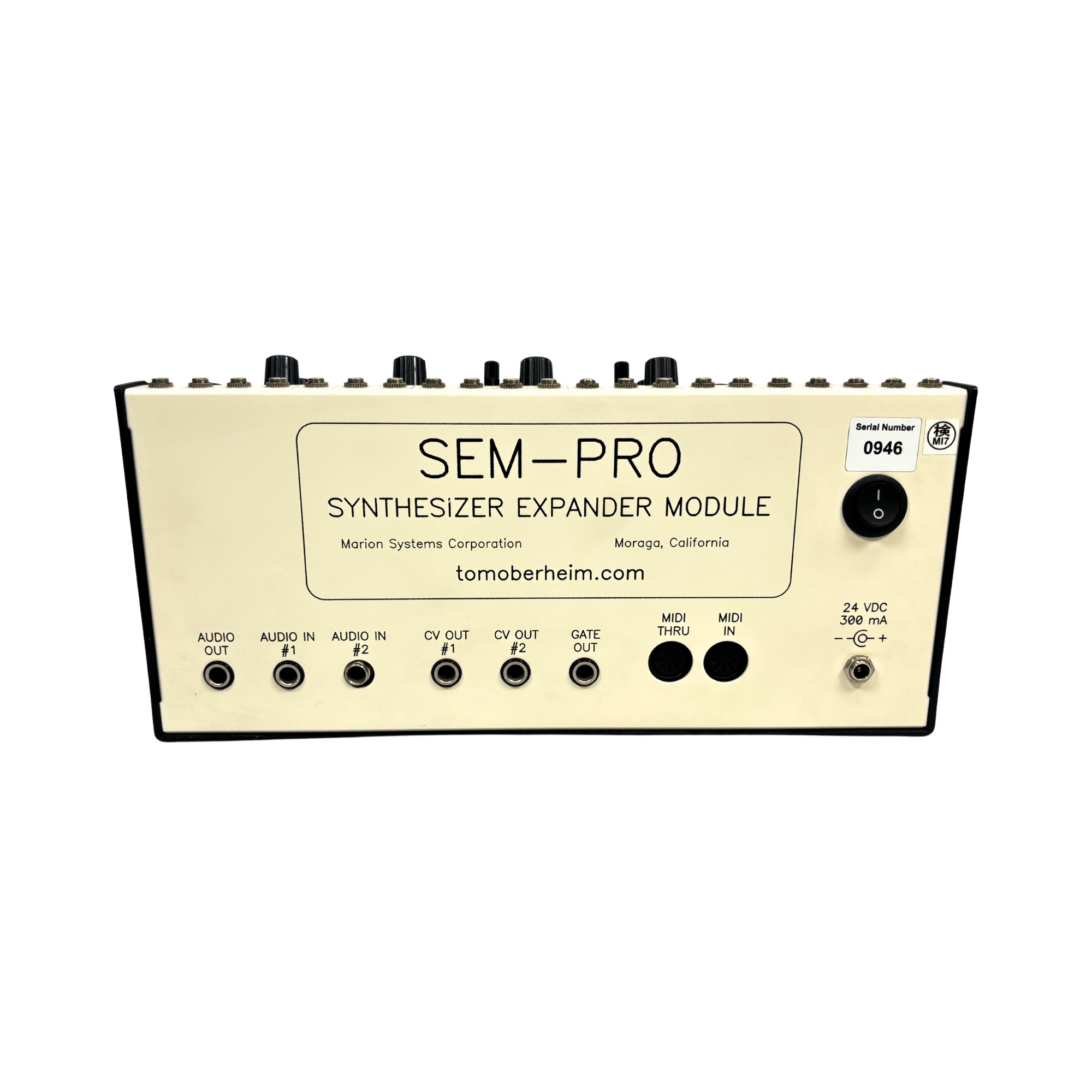 Tom Oberheim SEM PRO Synthesizer Expand Module for sale - SN 946 back