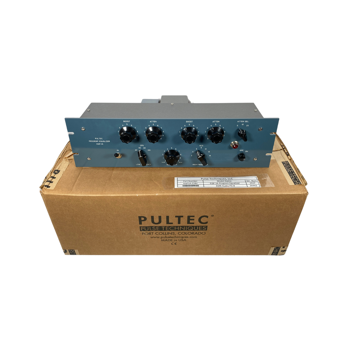 Pulltec Sound Gas Pultec EQP-1A Tube Equalizers Stereo Matched Pair FOR SALE – Soundgas