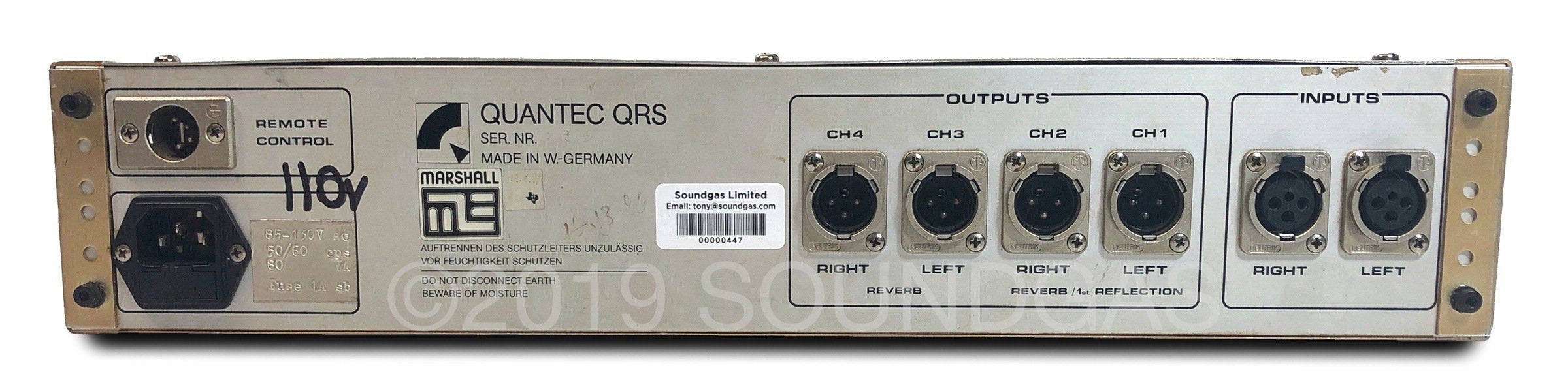 Quantec Room Simulator QRS FOR SALE – Soundgas