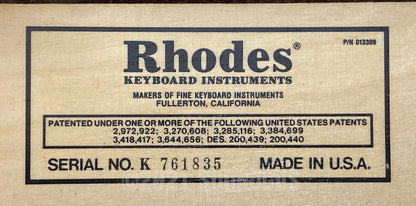 Rhodes MkII Stage 73 (Seventy Three)