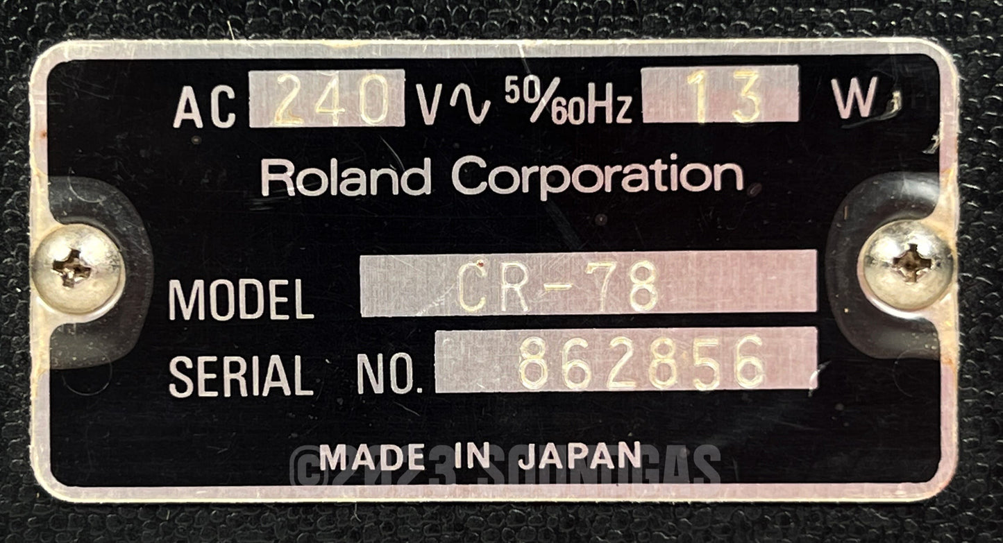 Roland CR-78 CompuRhythm