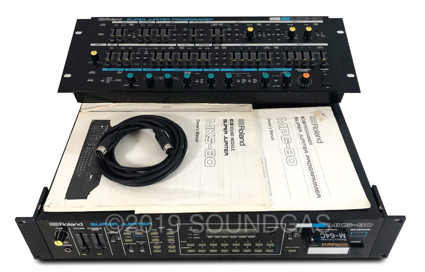 Roland MKS-80 Super Jupiter and MPG-80 Programmer