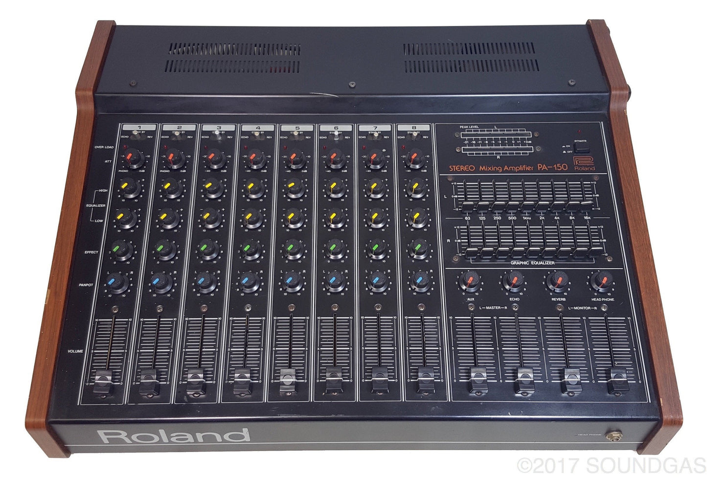 Roland PA-150 Stereo Mixer with Spring Reverb