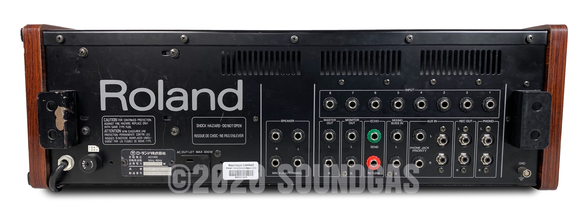 Roland PA-250 Stereo Mixer with Spring Reverb FOR SALE – Soundgas