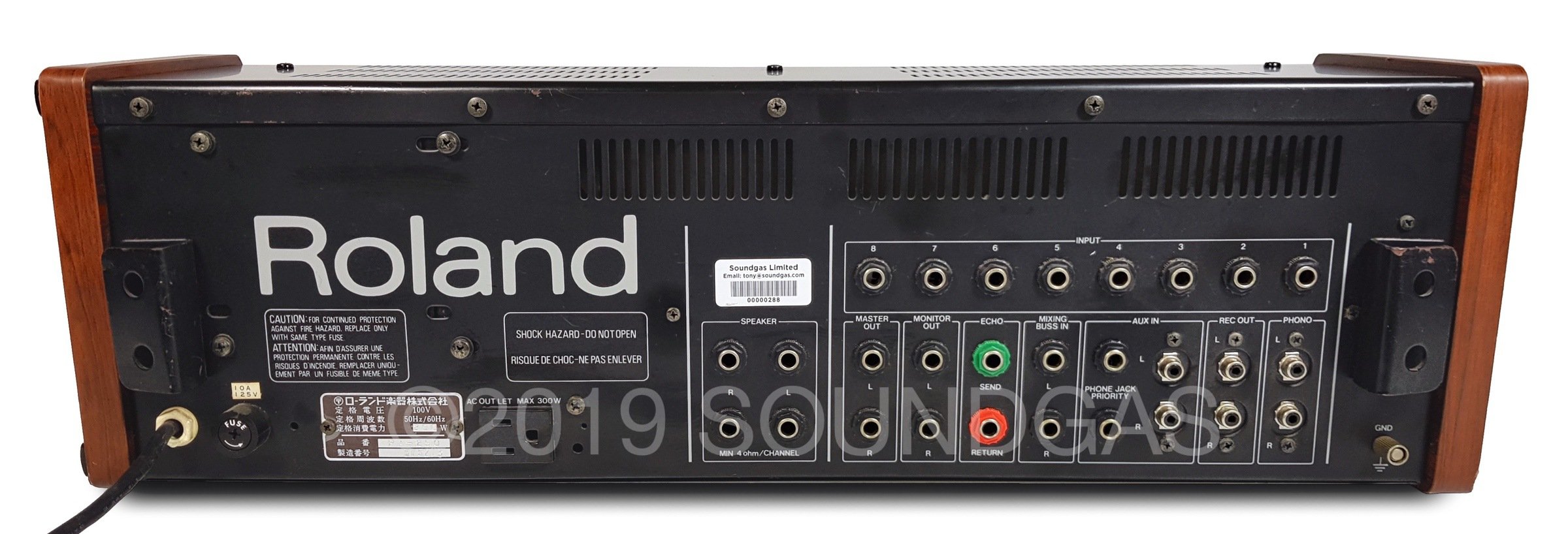 Roland PA-250 Stereo Mixer with Spring Reverb FOR SALE – Soundgas