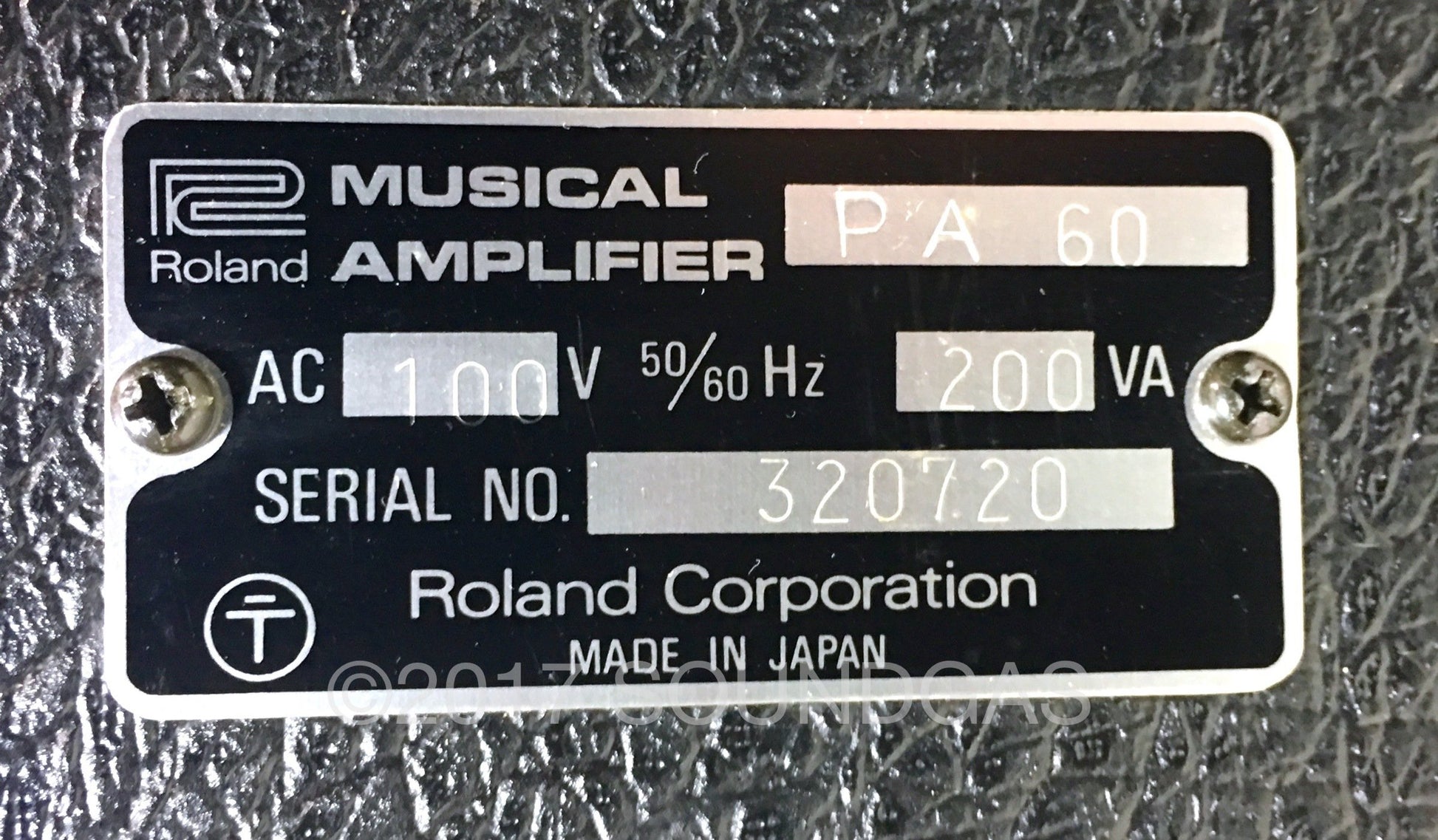 Roland PA.60 Mixer with Spring Reverb