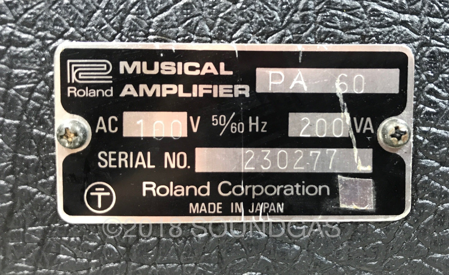 Roland PA.60 Mixer with Spring Reverb