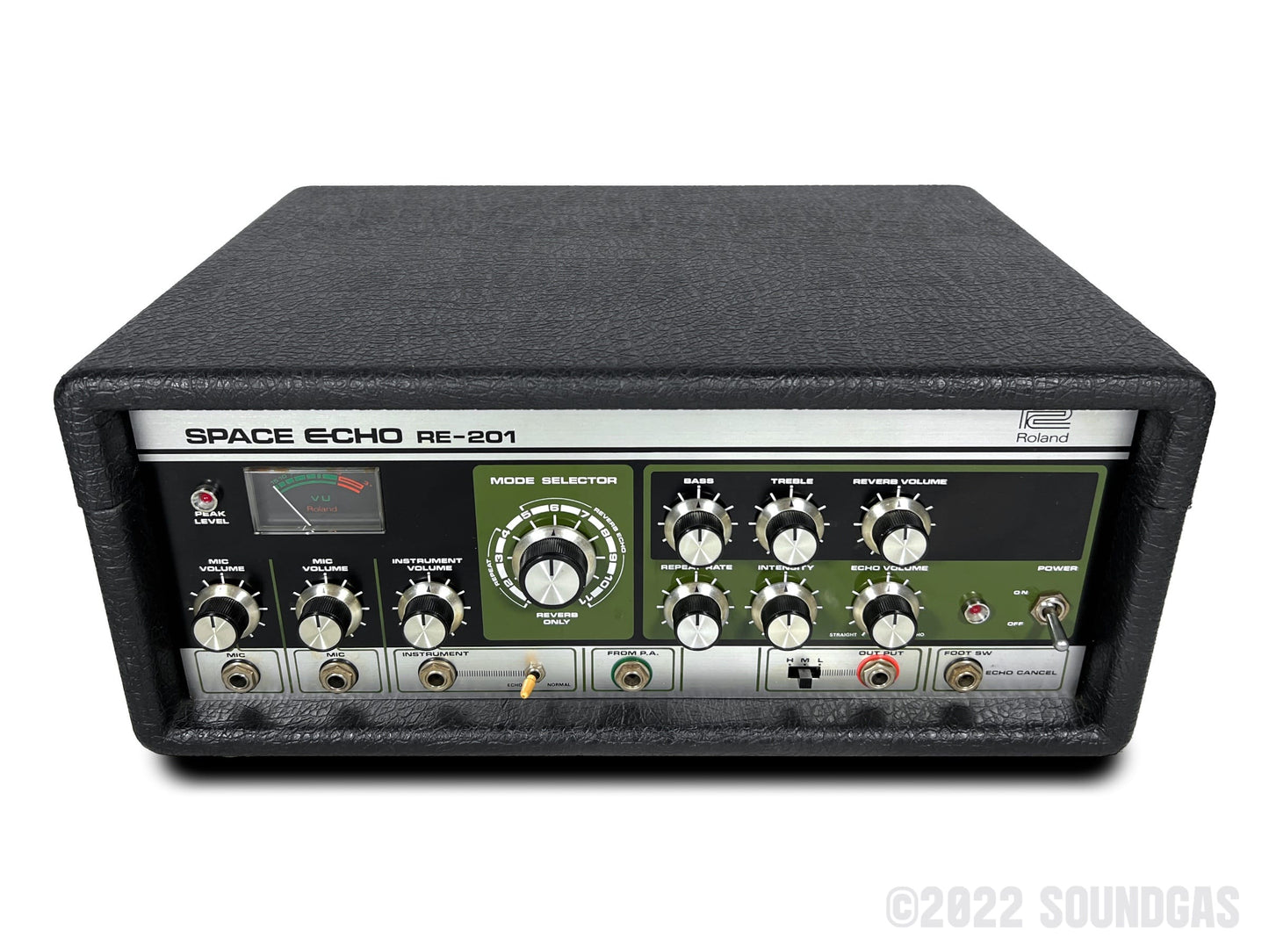 Roland RE-201 Space Echo, Early Preamp Mod, Zero Head Gain