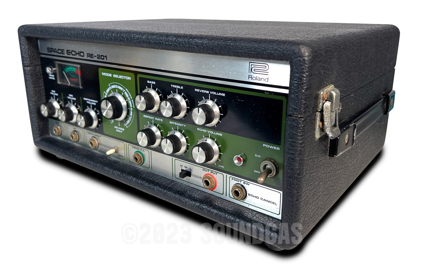 Roland RE-201 Space Echo, Early Preamp Mod, Zero Head Gain