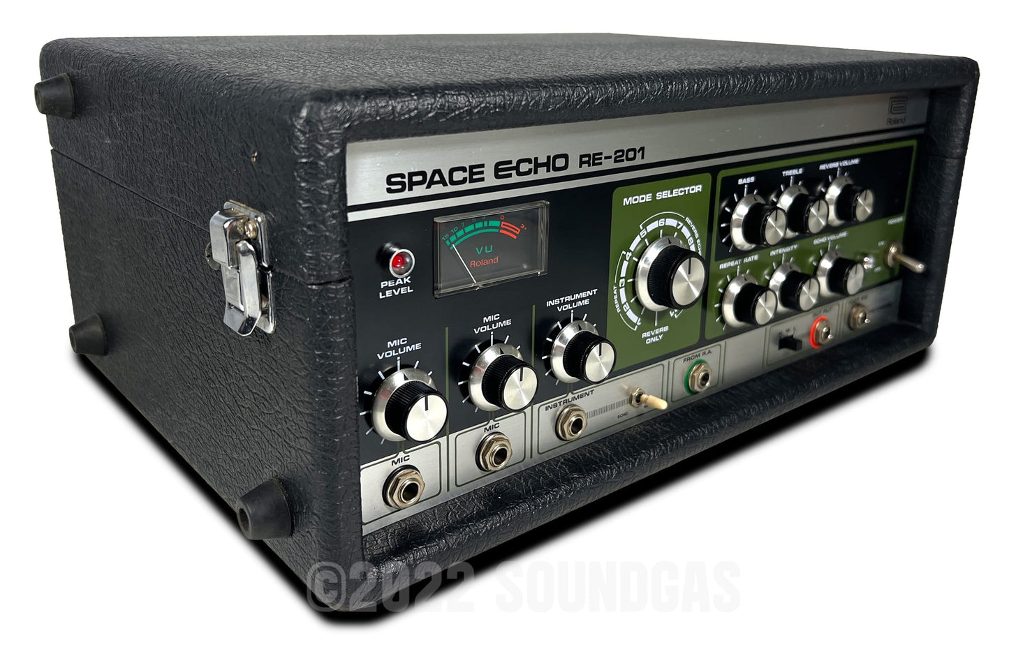 Roland RE-201 Space Echo, Early Preamp Mod, Zero Head Gain