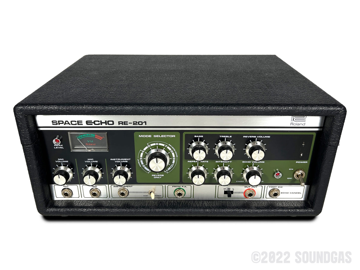 Roland RE-201 Space Echo, Early Preamp Mod, Zero Head Gain