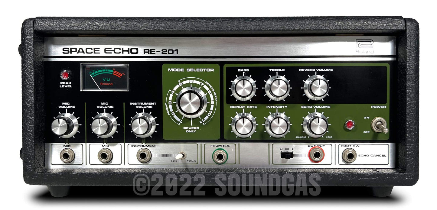 Roland RE-201 Space Echo, Early Preamp Mod - Near Mint