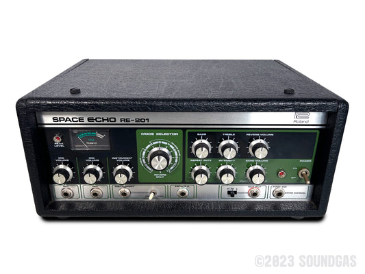 Roland RE-201 Space Echo, Early Preamp Mod, Zero Head Gain