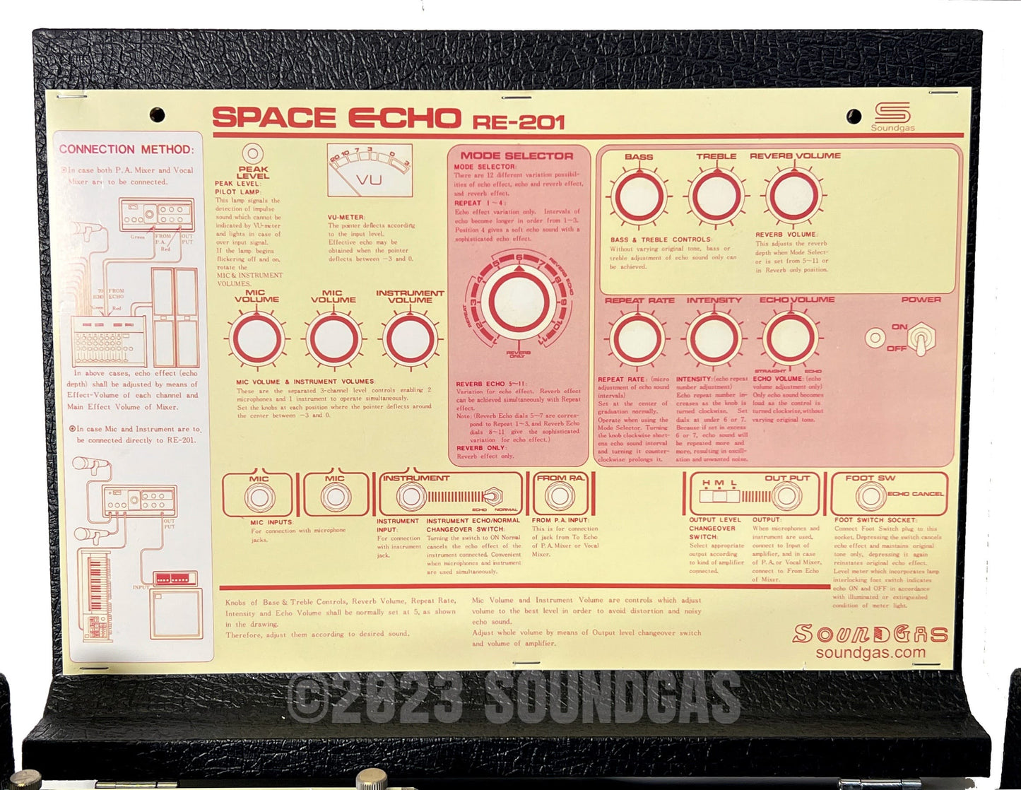 Roland RE-201 Space Echo - Zero Head Gain