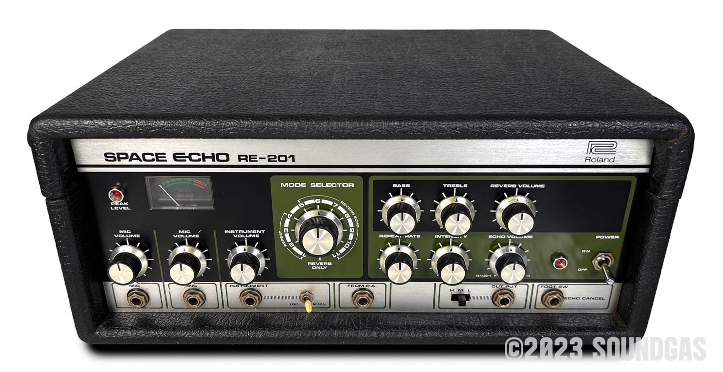 Roland RE-201 Space Echo, Early Preamps, Zero Head Gain