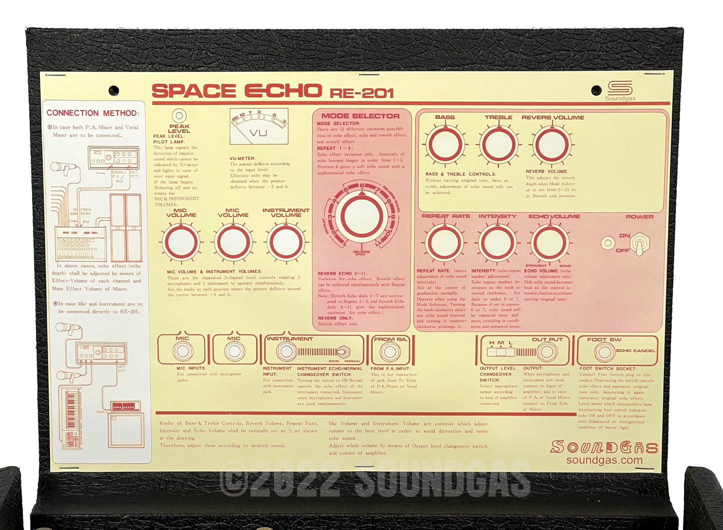 Roland RE-201 Space Echo - Zero Head Gain