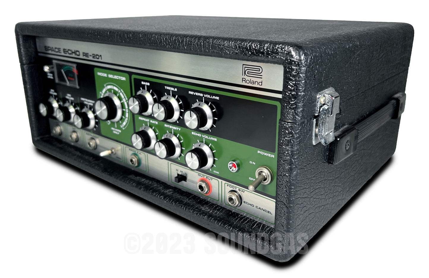 Roland RE-201 Space Echo, Early Preamp Mod, Zero Head Gain