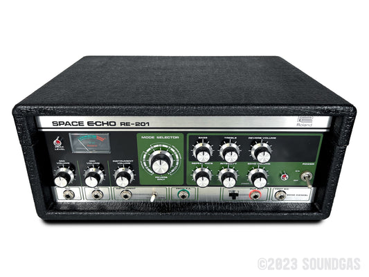 Roland RE-201 Space Echo, Early Preamp Mod, Zero Head Gain