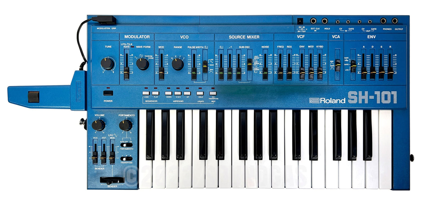 Roland SH-101 - Blue, Mod Grip