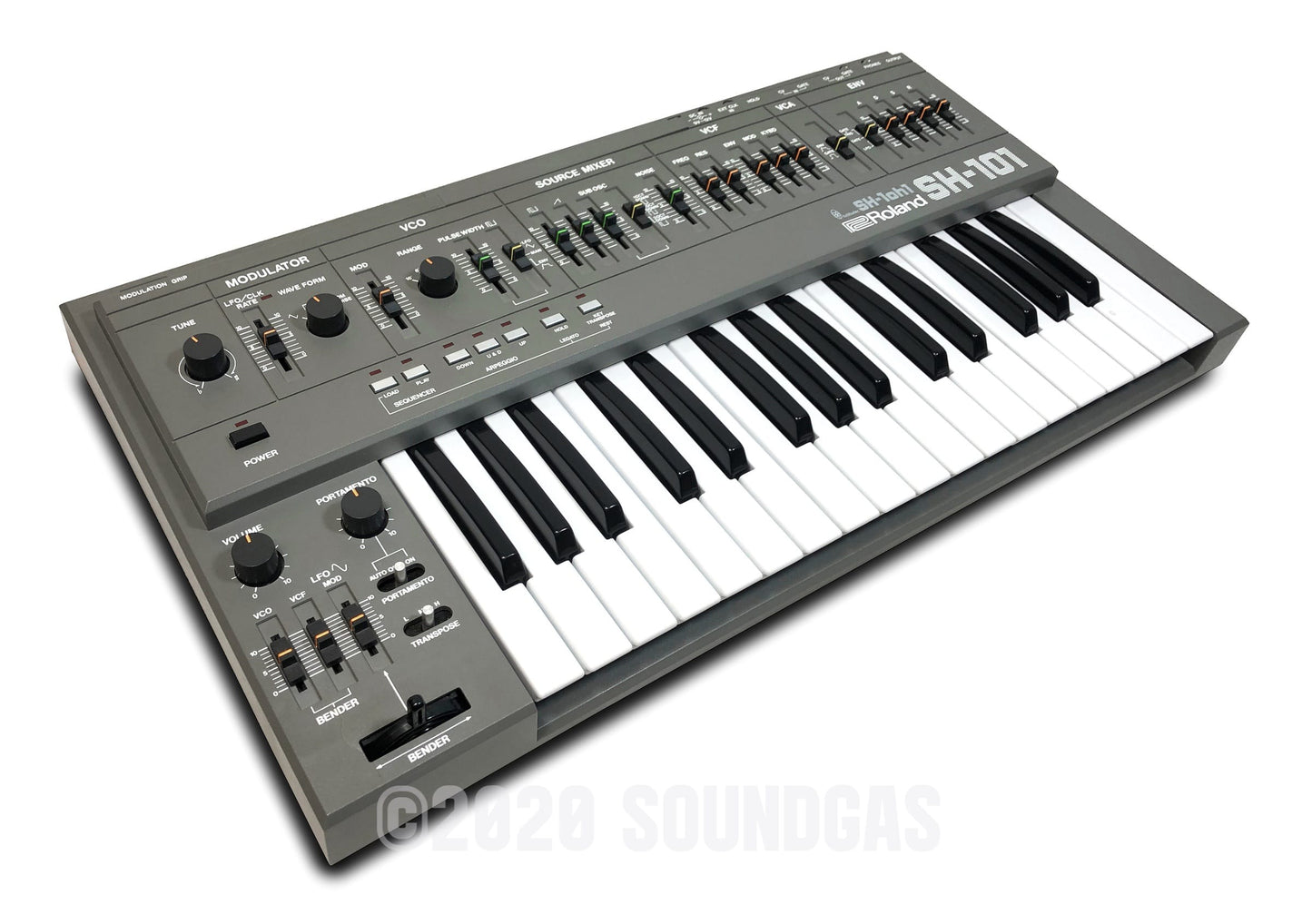 Roland SH-101 with MIDI