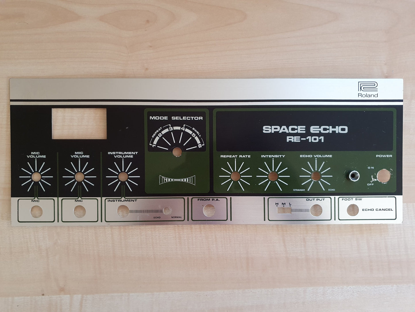 RE-101 Space Echo Front Panel