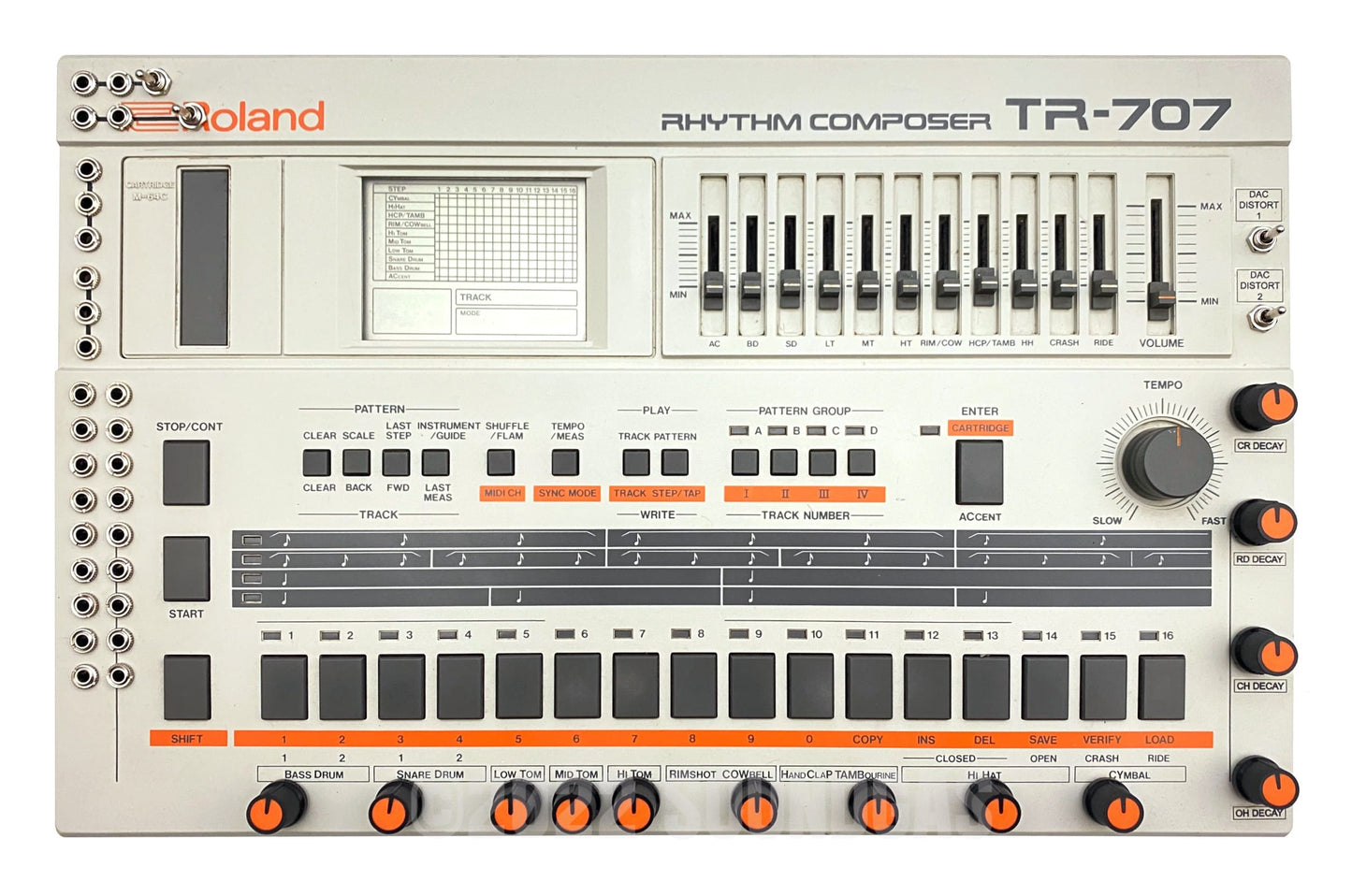 Roland TR-707 Circuitbent + Expanded (727 808 909, 4 Soundgas Banks)