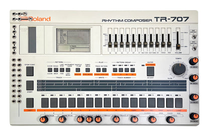 Roland TR-707 Circuitbent, Expanded (727 808 909 + 4 Soundgas Banks)