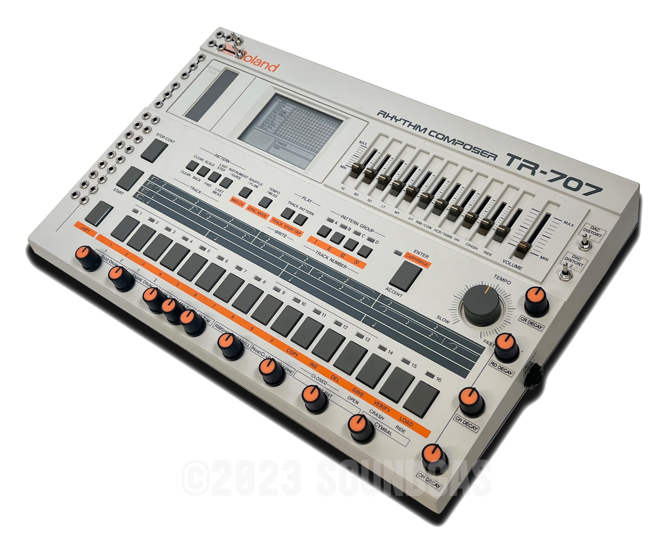 Roland TR-707 Circuitbent, Expanded (727 808 909 + 4 Soundgas Banks) FOR  SALE