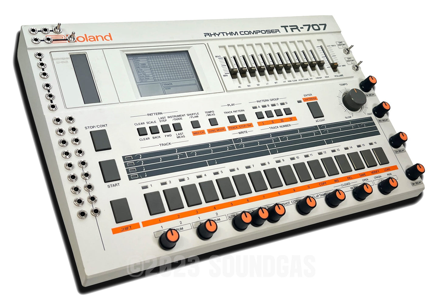 Roland TR-707 Circuitbent, Expanded (727 808 909 + 4 Soundgas Banks)