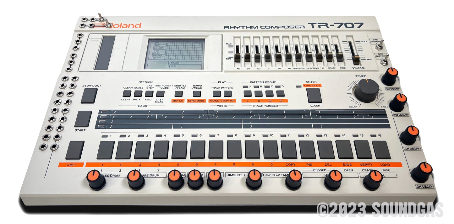 Roland TR-707 Circuitbent, Expanded (727 808 909 + 4 Soundgas Banks)