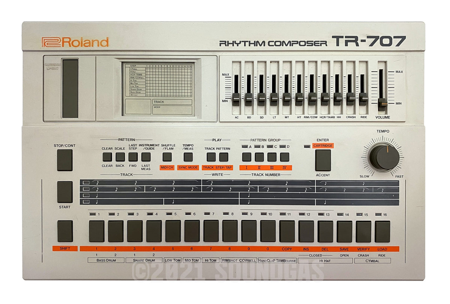 Roland TR-707 Expanded (727 808 909 + 4 Soundgas Banks)