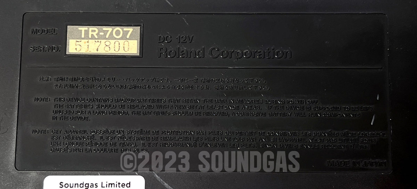 Roland TR-707 Expanded (727 808 909 plus 4 Soundgas Banks)