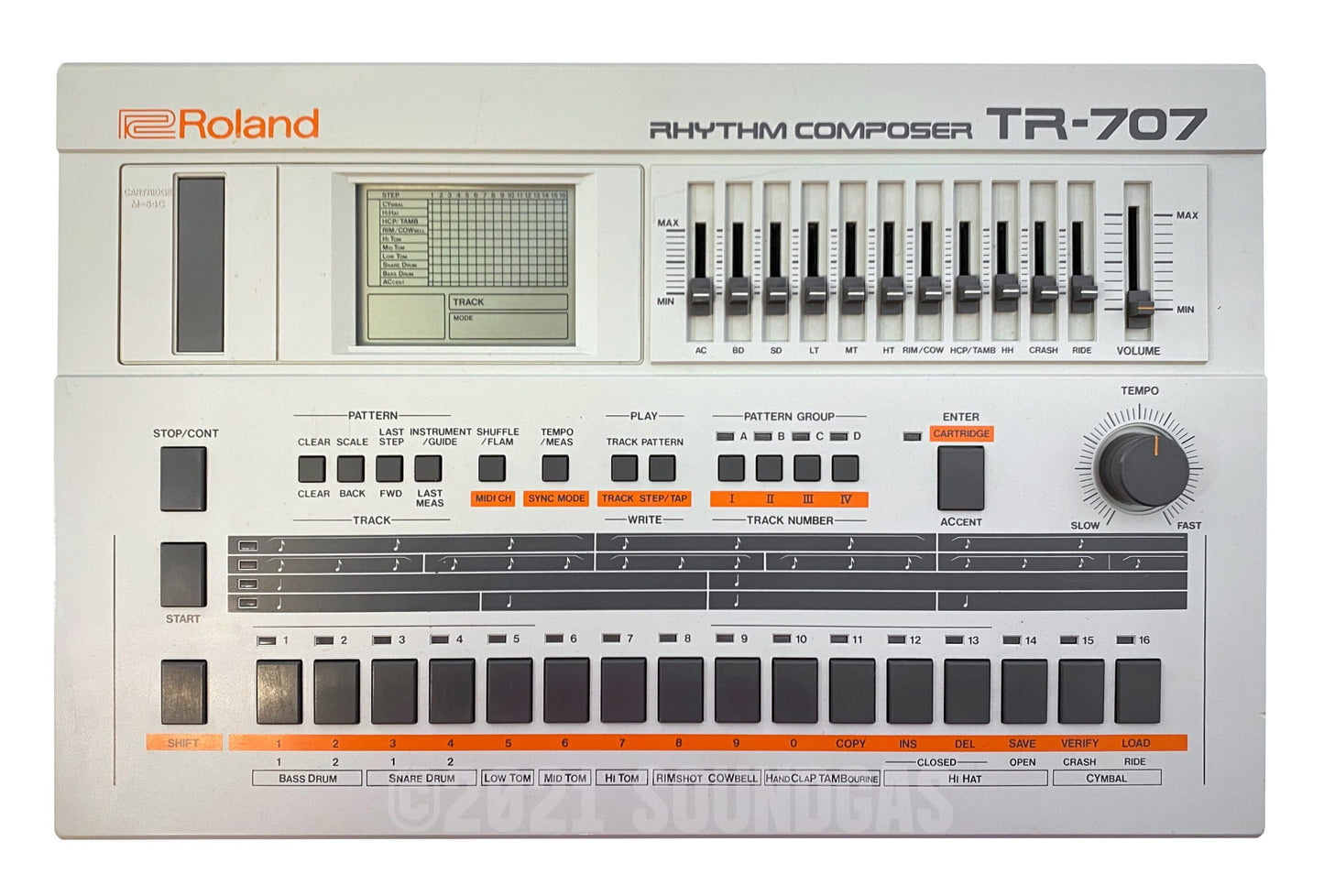 Roland TR-707 Expanded (727 808 909 plus 4 Soundgas Banks)