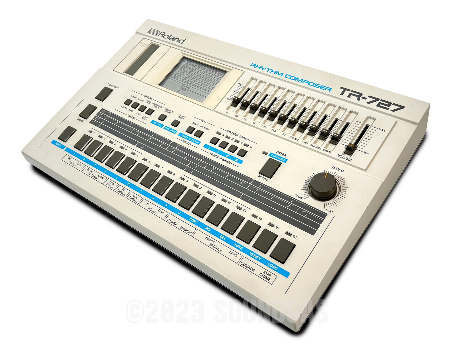 Roland TR-727 Expanded (707 808 909 plus 4 Soundgas Banks)