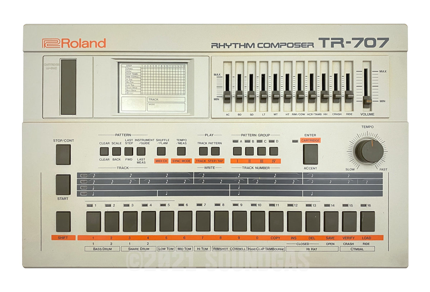 Roland TR-707 Expanded (727 808 909 plus 4 Soundgas Banks)