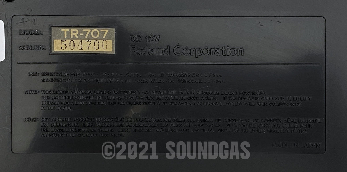 Roland TR-707 Expanded (727 808 909 plus 4 Soundgas Banks)