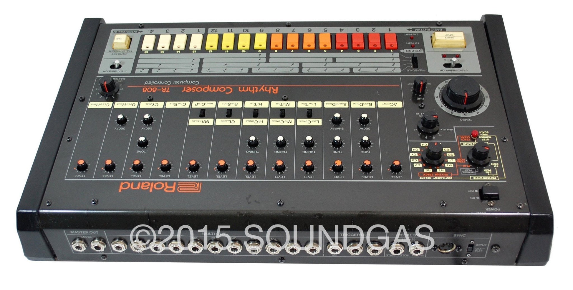 Roland TR-808 Rhythm Composer (Top Back)