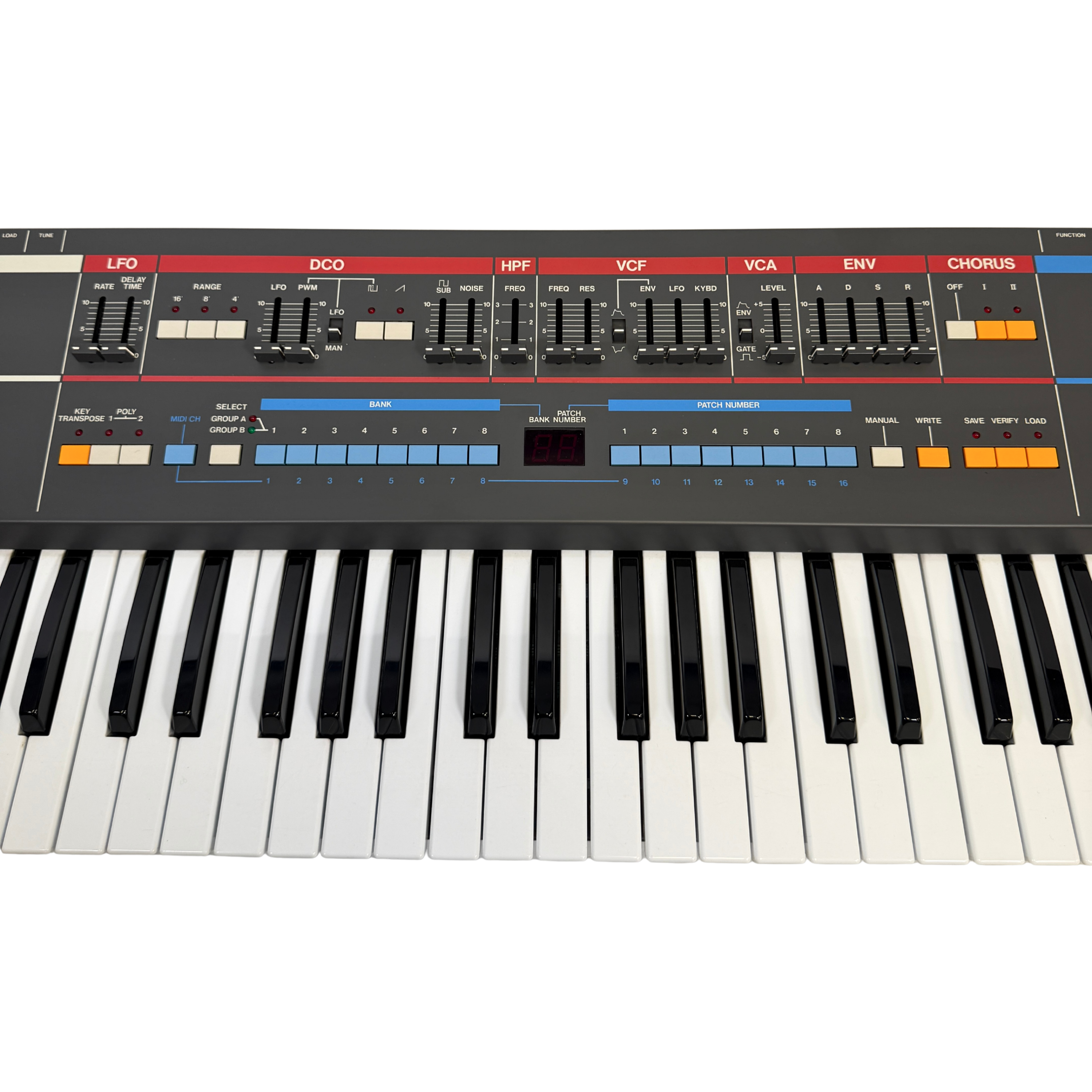 Roland Juno-106 555603 Close up