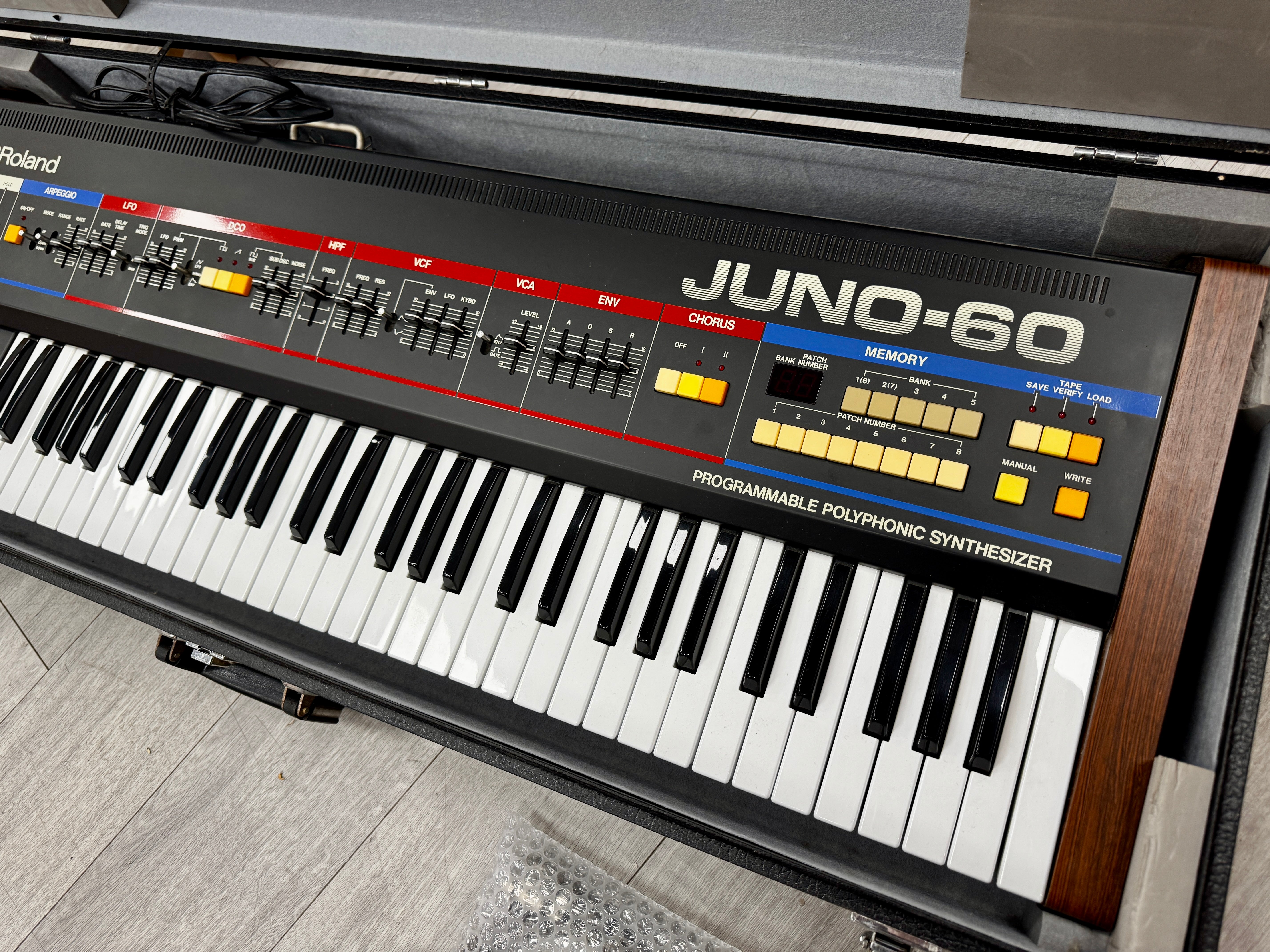 Roland Juno-60 Factory Fresh/Cased  - SN 291295