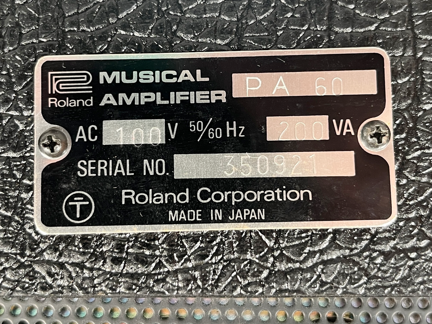 Roland PA.60 Mixer with Spring Reverb