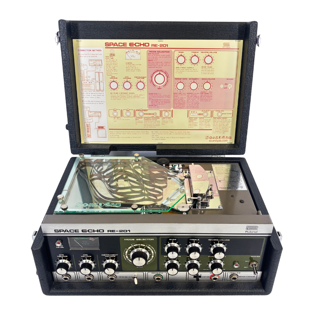 Roland RE-201 Space Echo Early Preamps - SN 686038 open