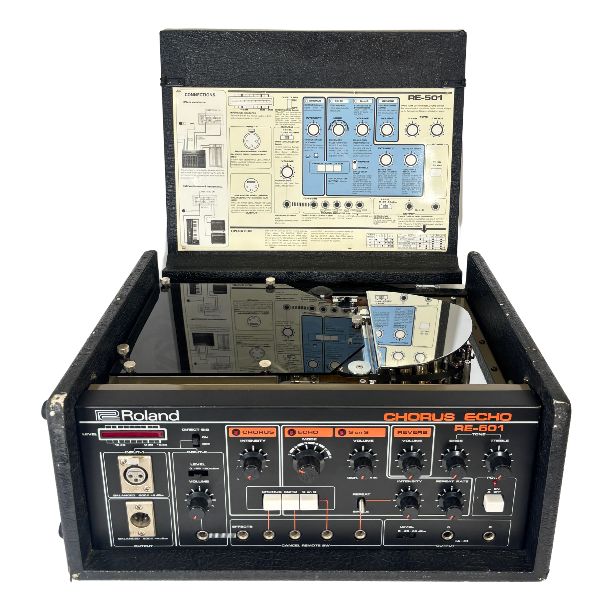 Roland RE-501 Chorus Echo -  SN 145985 lid