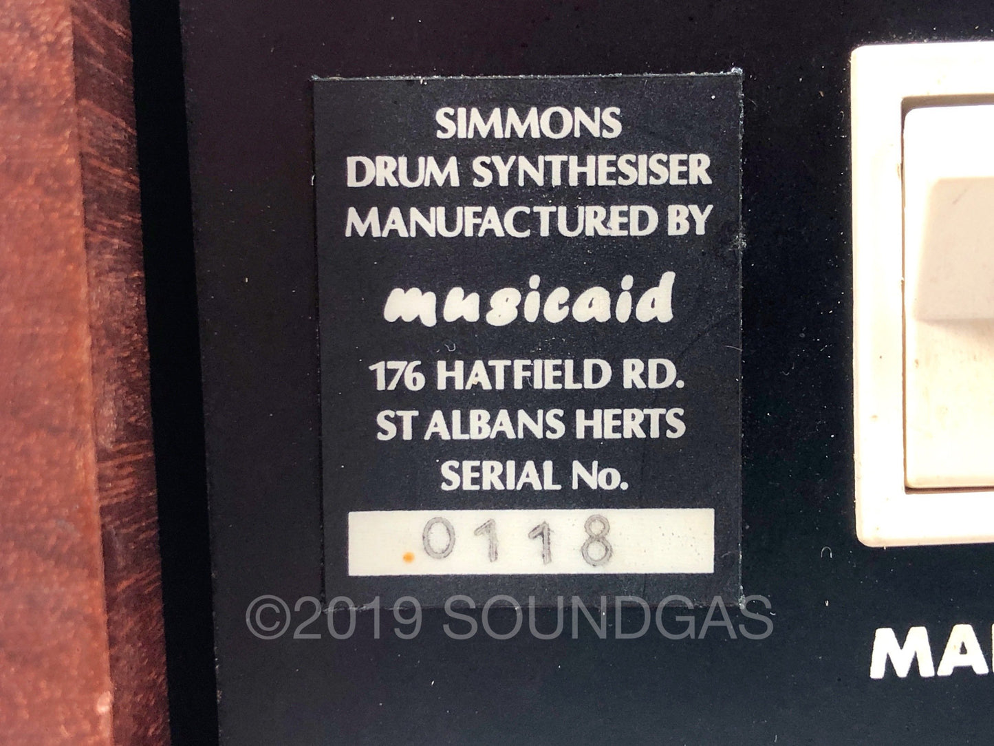 Musicaid Simmons Drum Synthesizer SDS 3