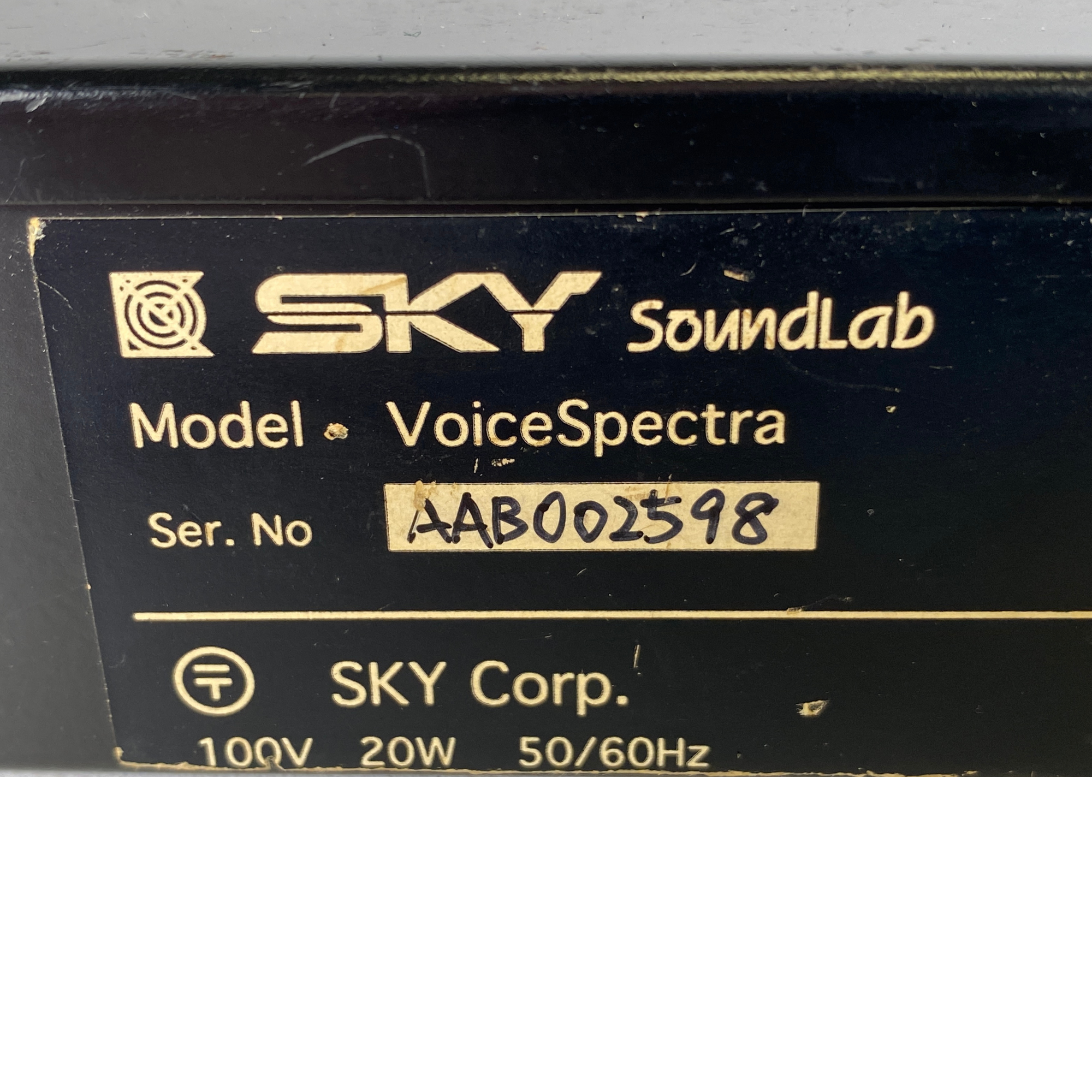 Sky Soundlab Voice Spectra  Serial (02598)