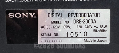 Sony DRE-2000 A Digital Reverberator