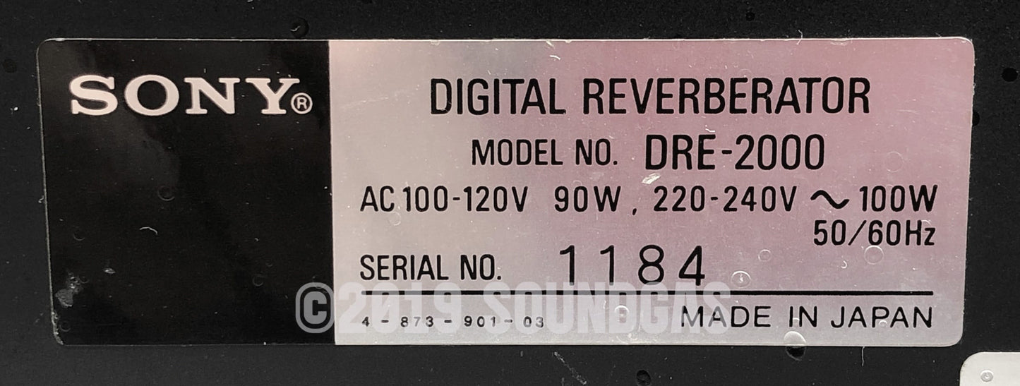 Sony DRE-2000 Digital Reverberator