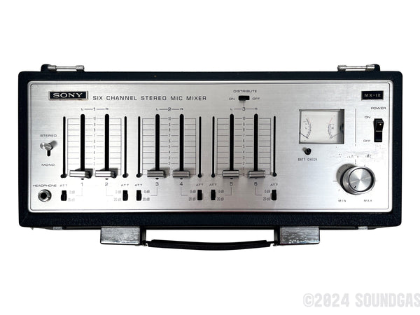 #SONY 6ch ステレオマイクミキサー MX-12 現状品 Sony MX-12 6-Channel Mixer FOR SALE – Soundgas