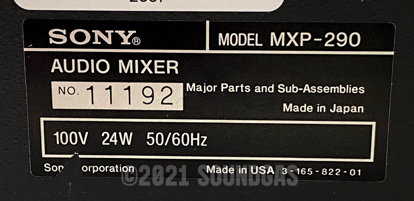 Sony MXP-290 8-Channel Broadcast Mixer